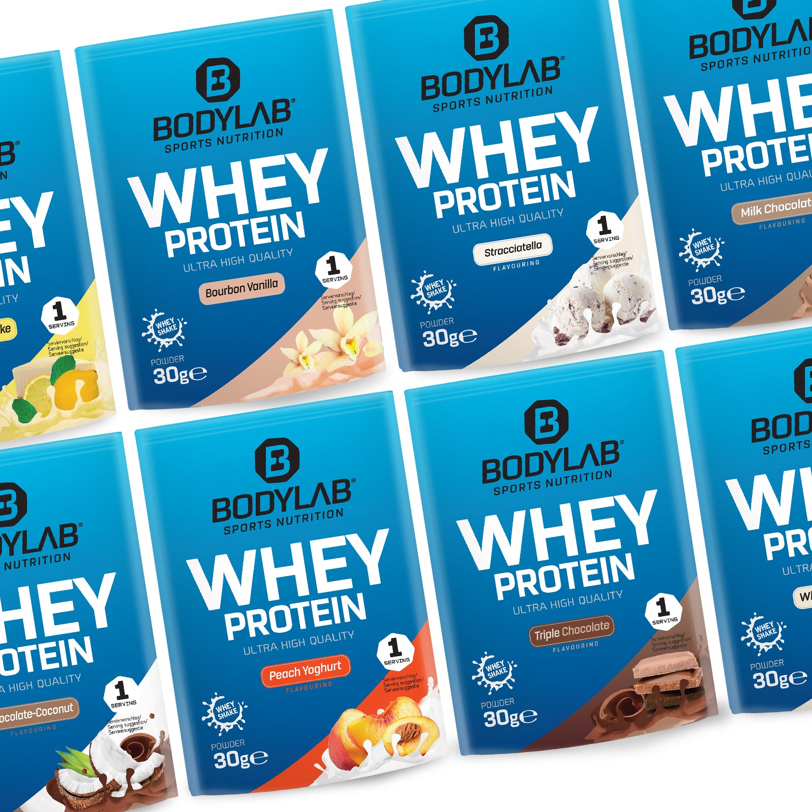 Whey Protein Probierbox 2 (8 Proben je 30g)