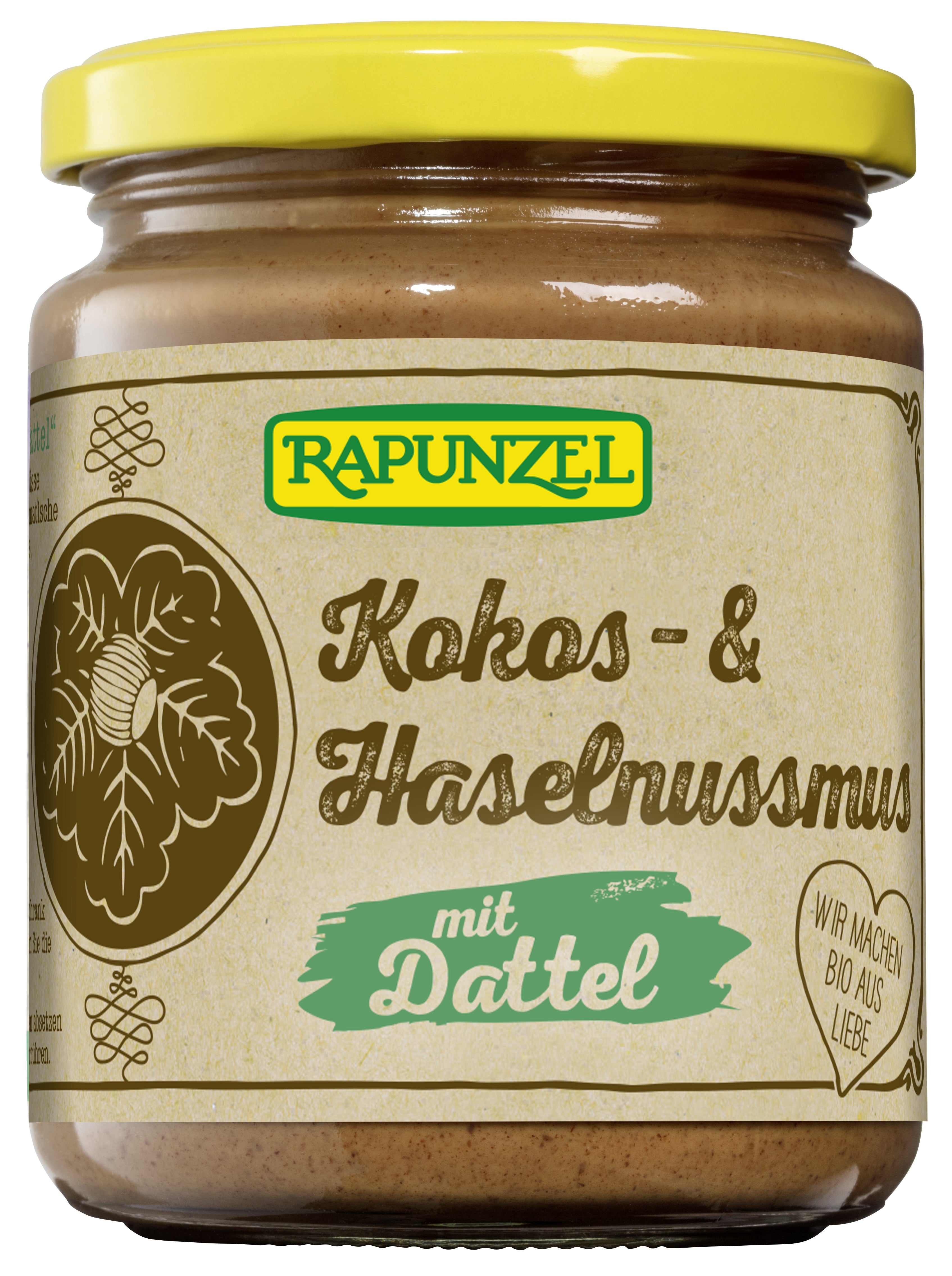 Kokos- & Haselnussmus mit Dattel bio (250g)