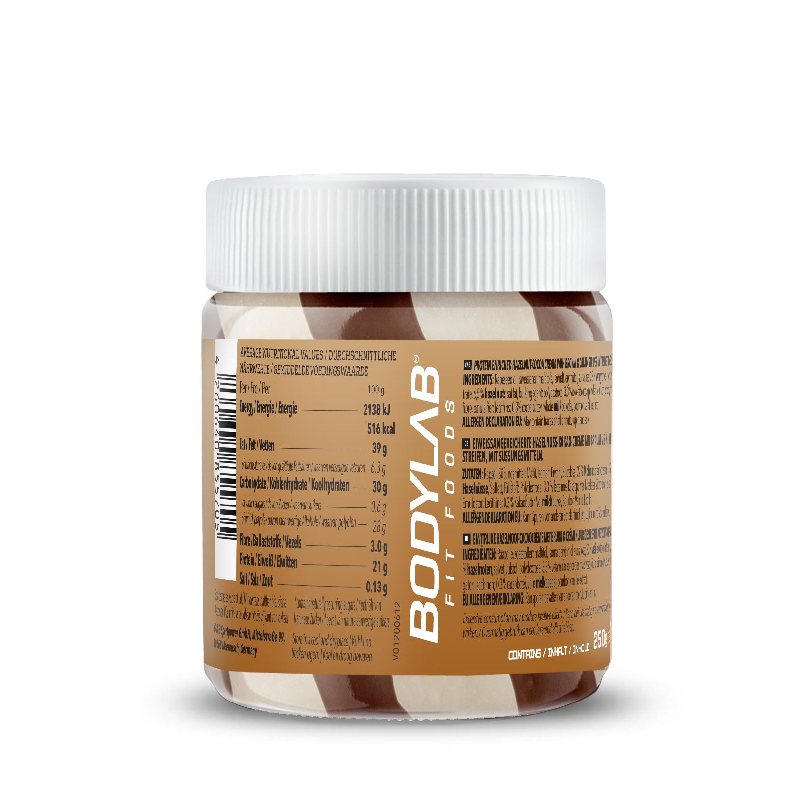 Protein Cream Cocoa Hazelnut & White Swirls (250g)