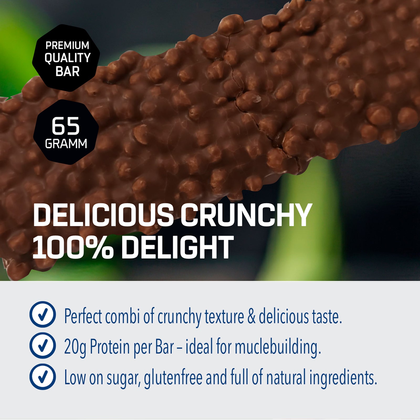 2 x Crunchy Protein Bar Deluxe (je 12x65g)