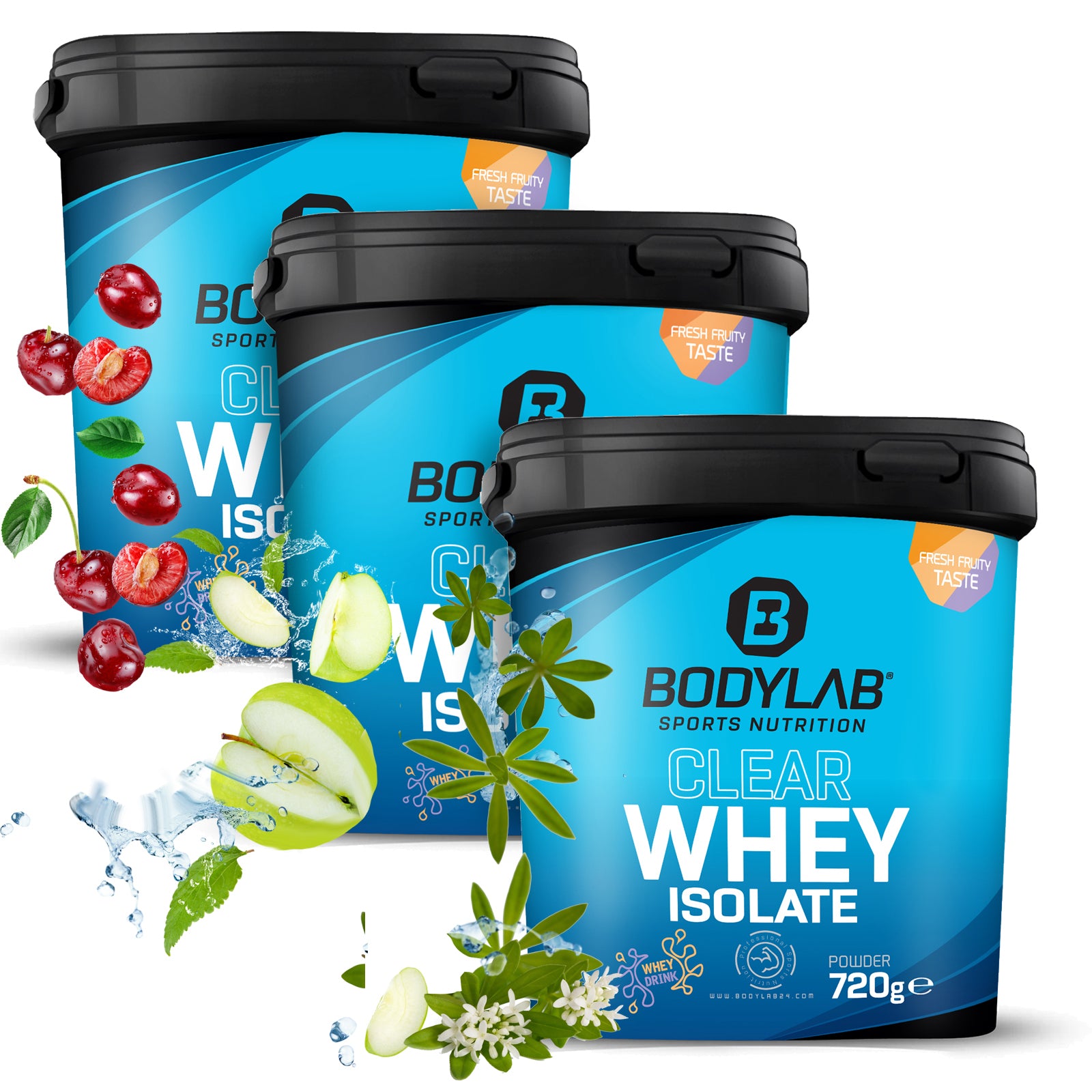 3 x Clear Whey Isolate (je 720g)