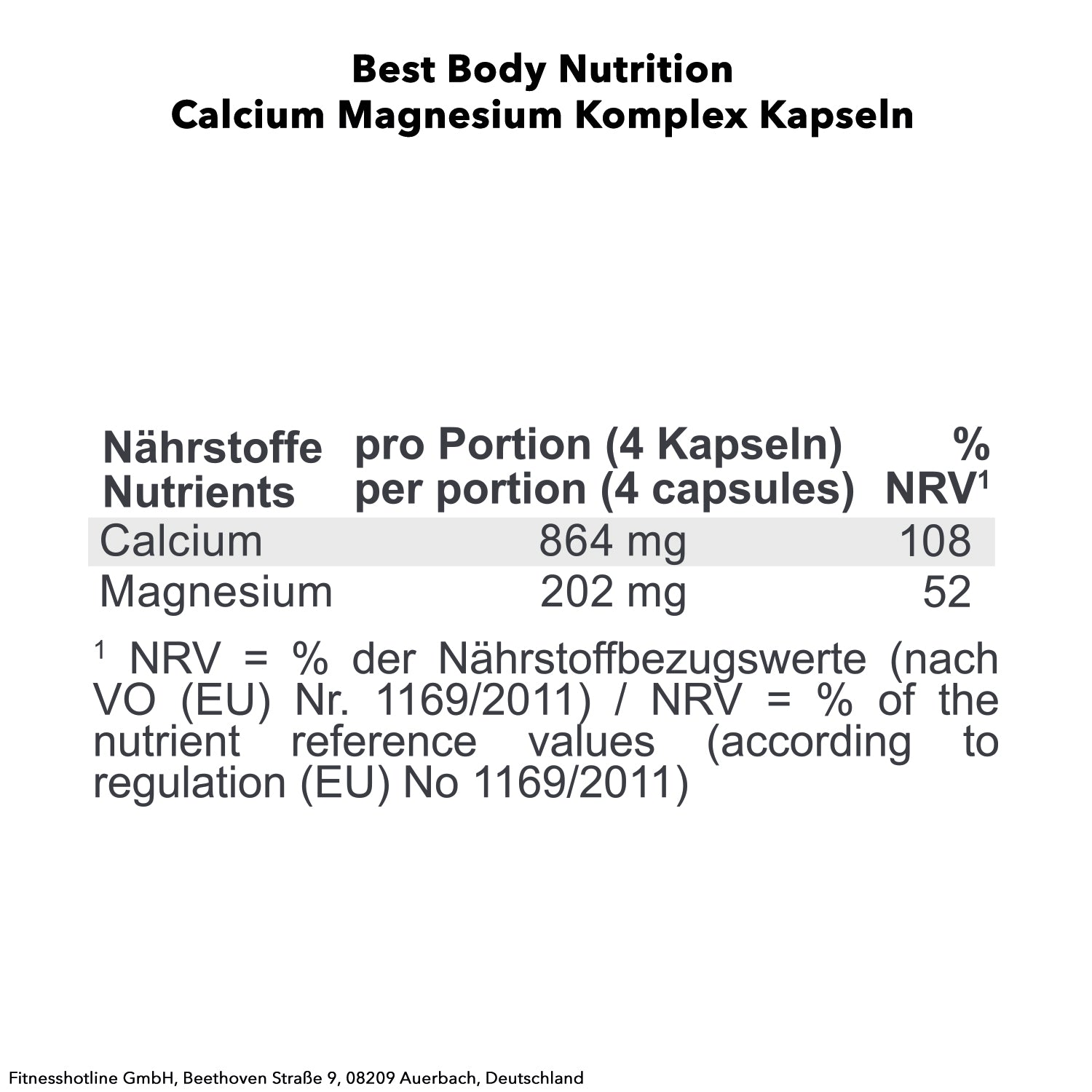 Calcium Magnesium (100 Kapseln)