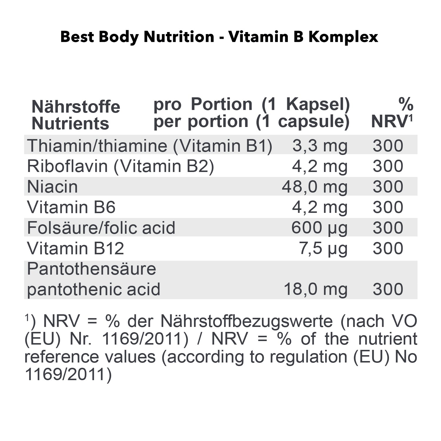 Vitamin B Komplex (100 Kapseln)