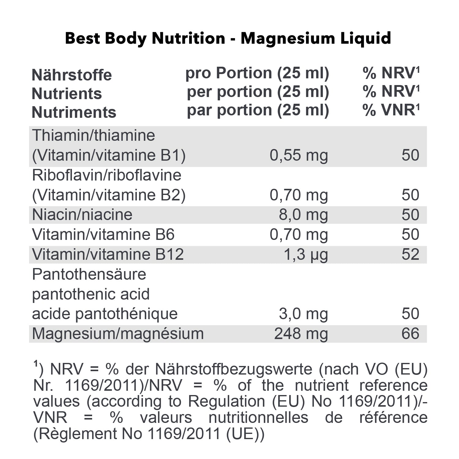 Magnesium Vitamin Liquid (500ml)