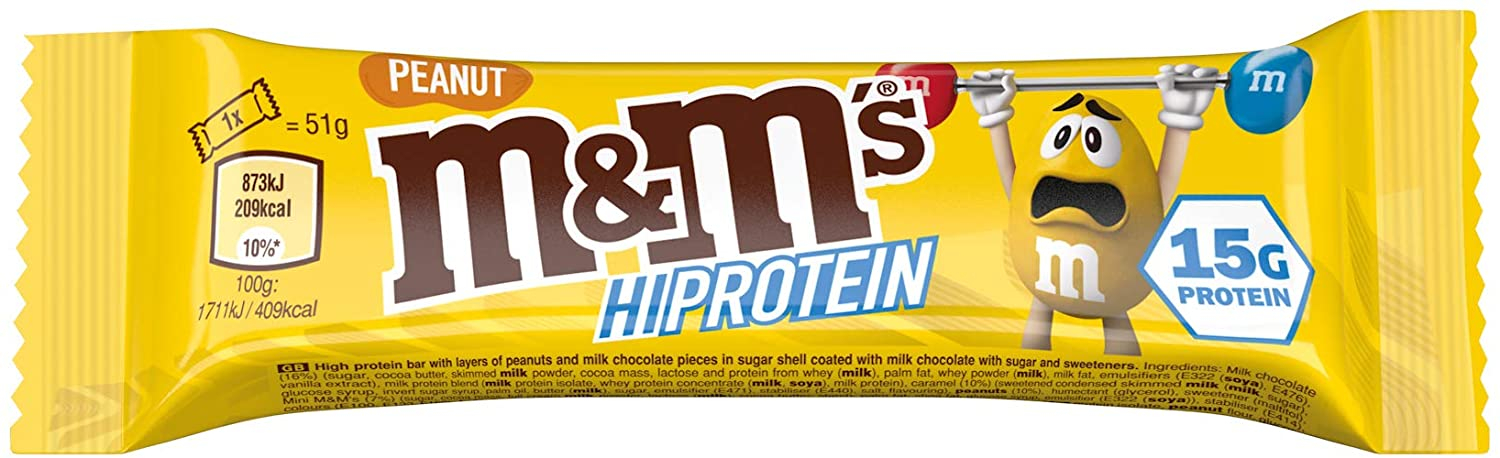 M&Ms Hi-Protein Bar (12x51g)