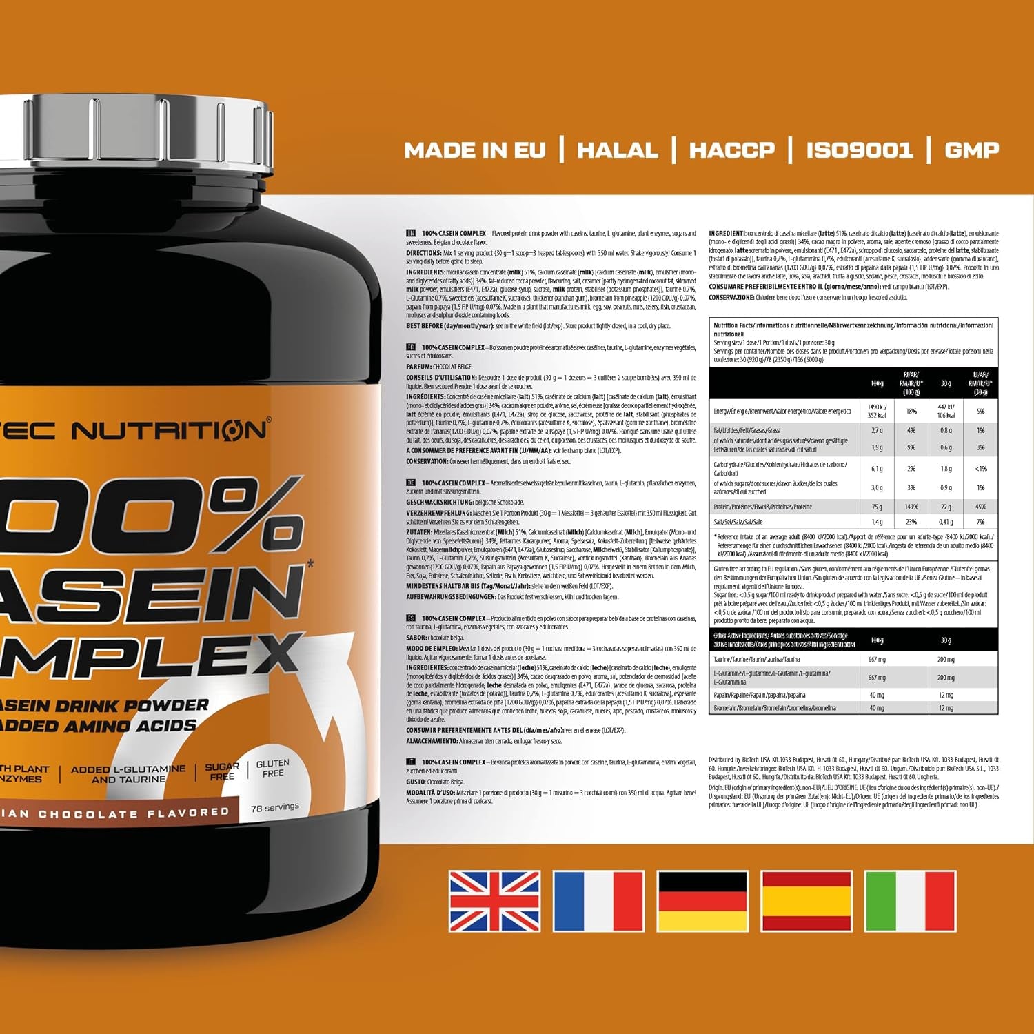 100% Casein Complex (2350g)