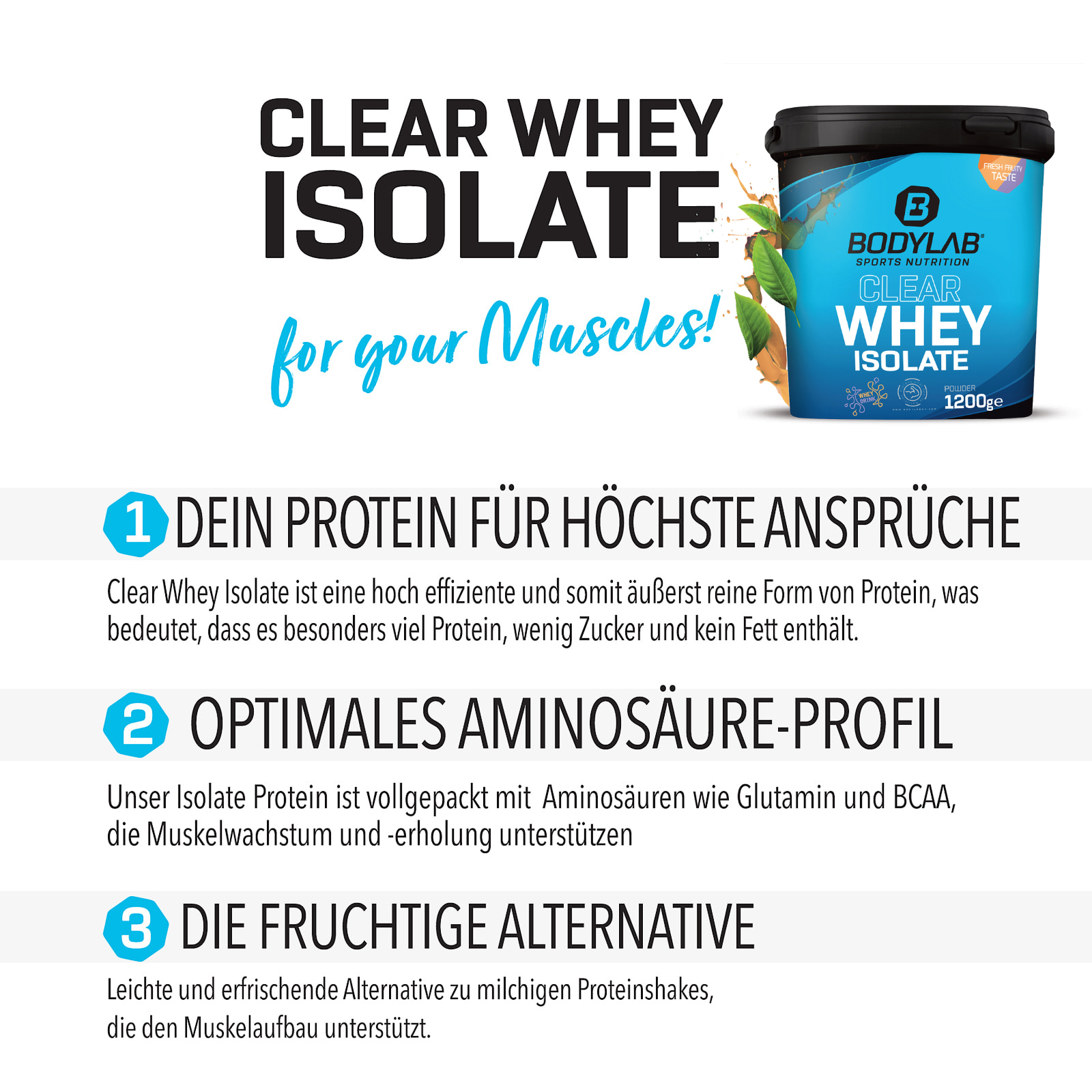 2 x Clear Whey Isolate (1200g)