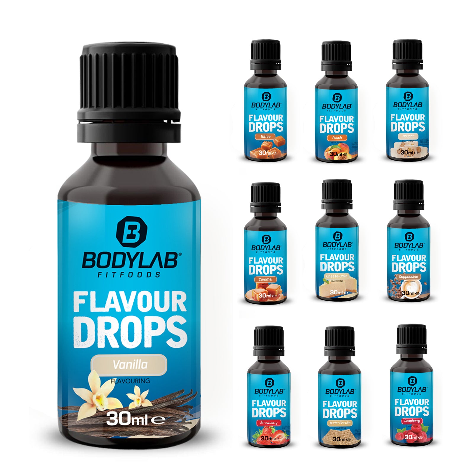 Bodylab Flavour Drops im 10er Set