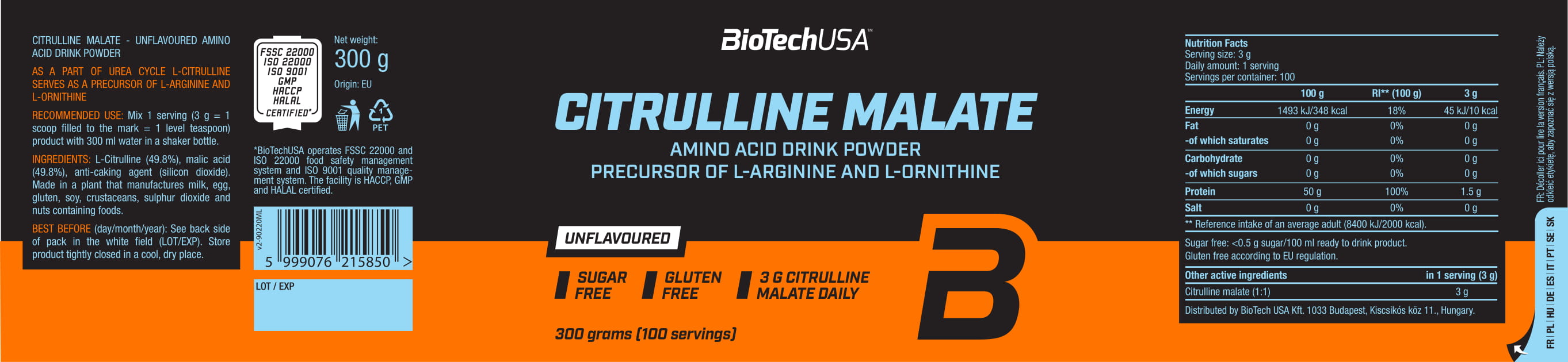 Citrulline Malate (300g)