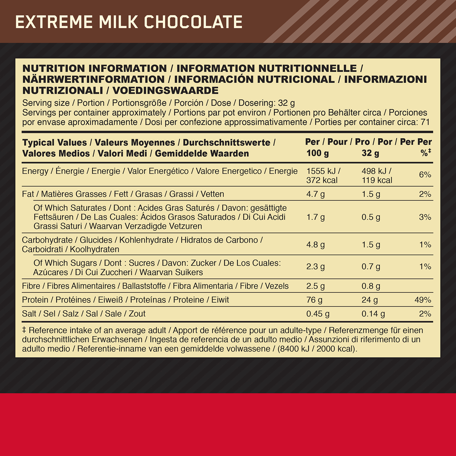 #Geschmack_Extreme Milk Chocolate