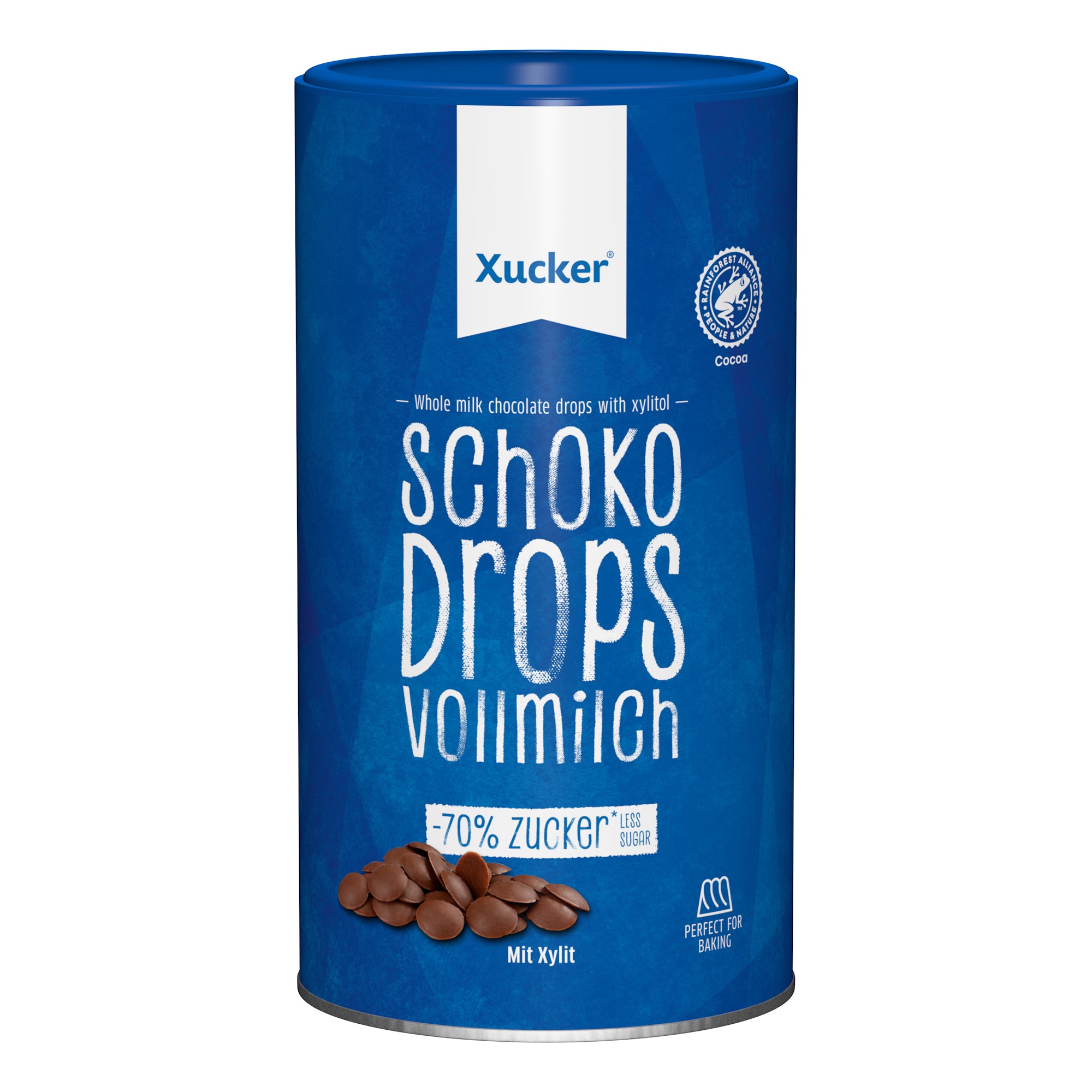 Schokodrops Vollmilch mit finnischem Xylit (750g)