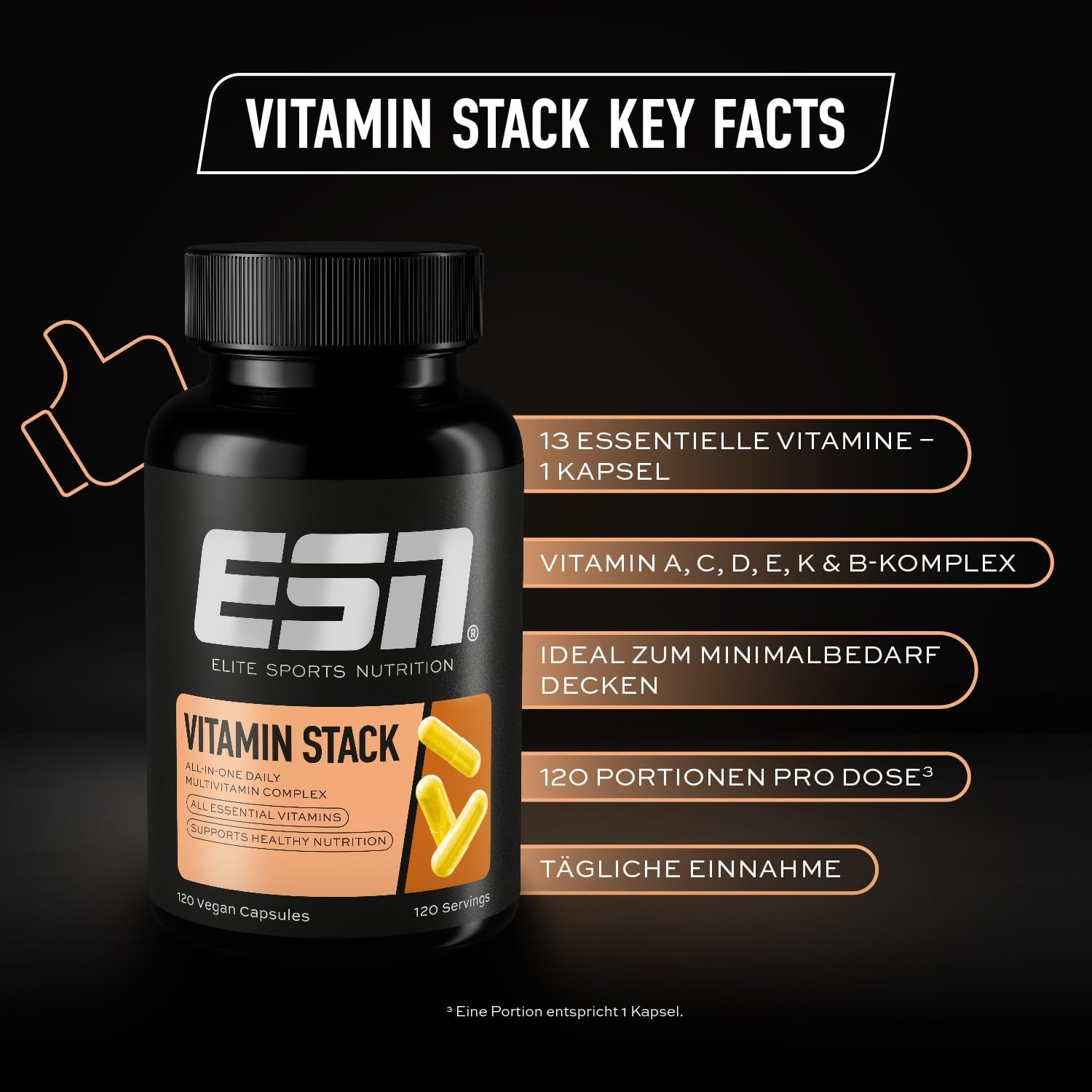 ESN Vitamin Stack (120 Kapseln)