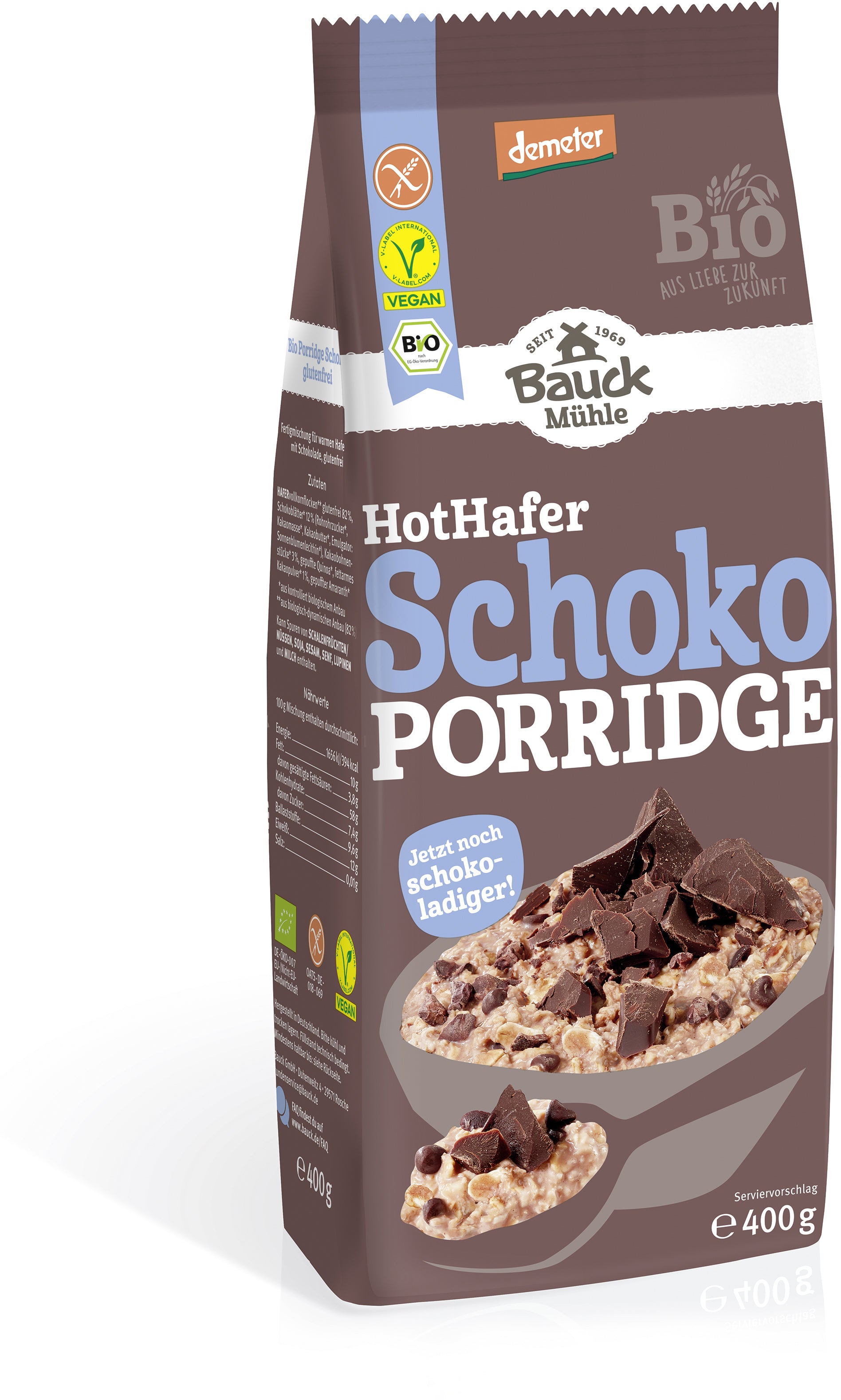 Hot Hafer Schoko demeter (400g)