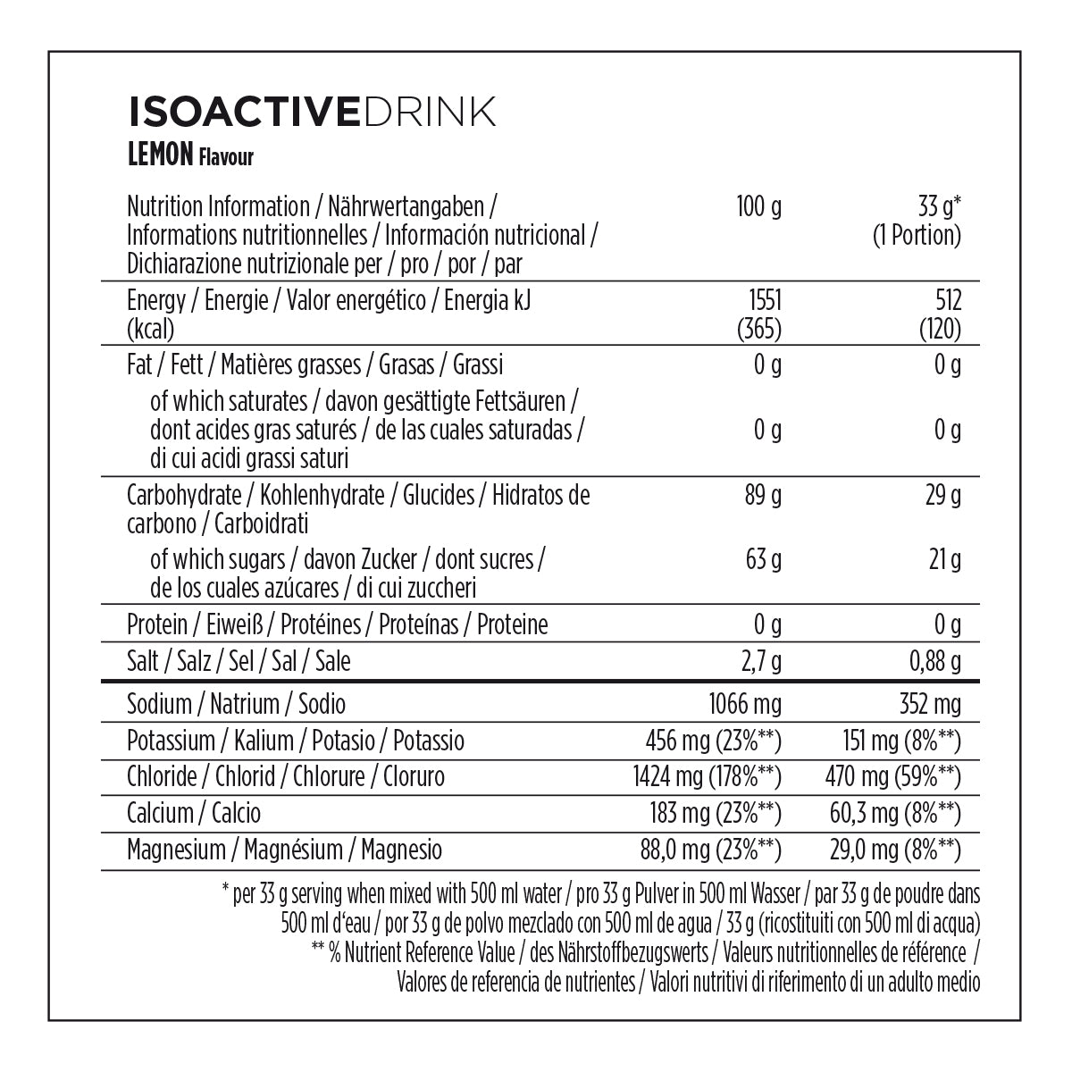 Isoactive - Isotonic Sports Drink (600g)