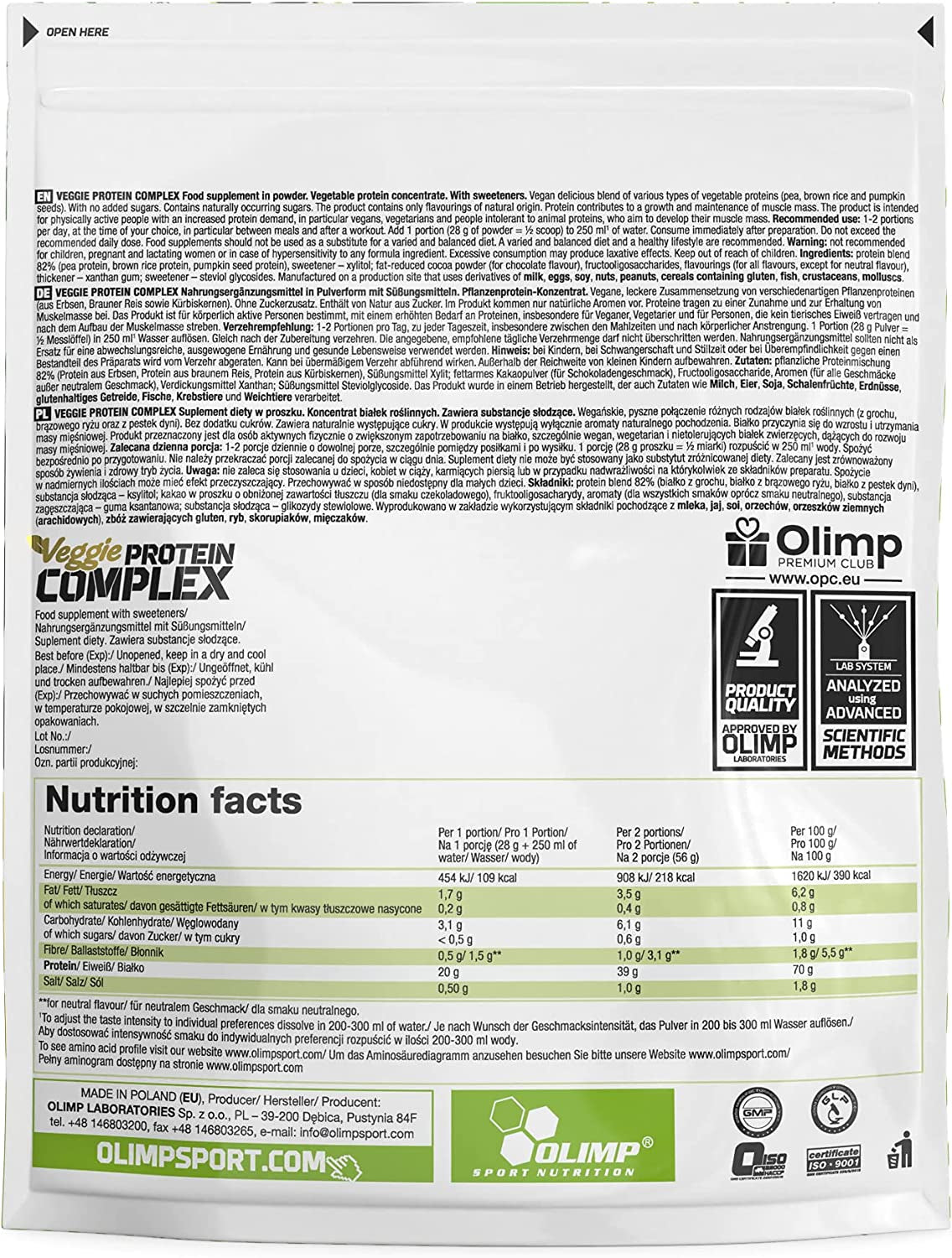 Veggie Protein Complex (500g)