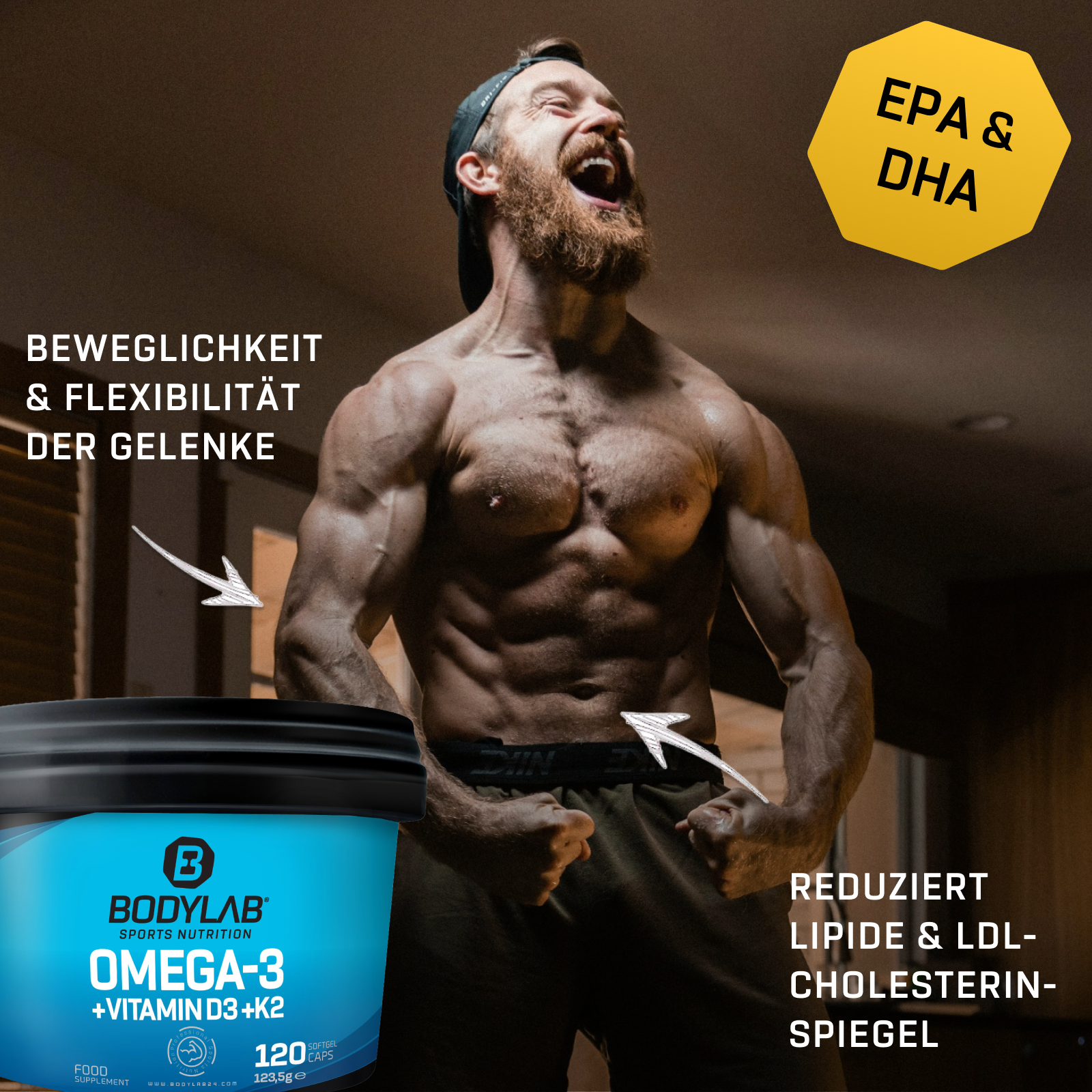 Omega-3 + Vitamin D3 + K2 Extreme (120 Kapseln)