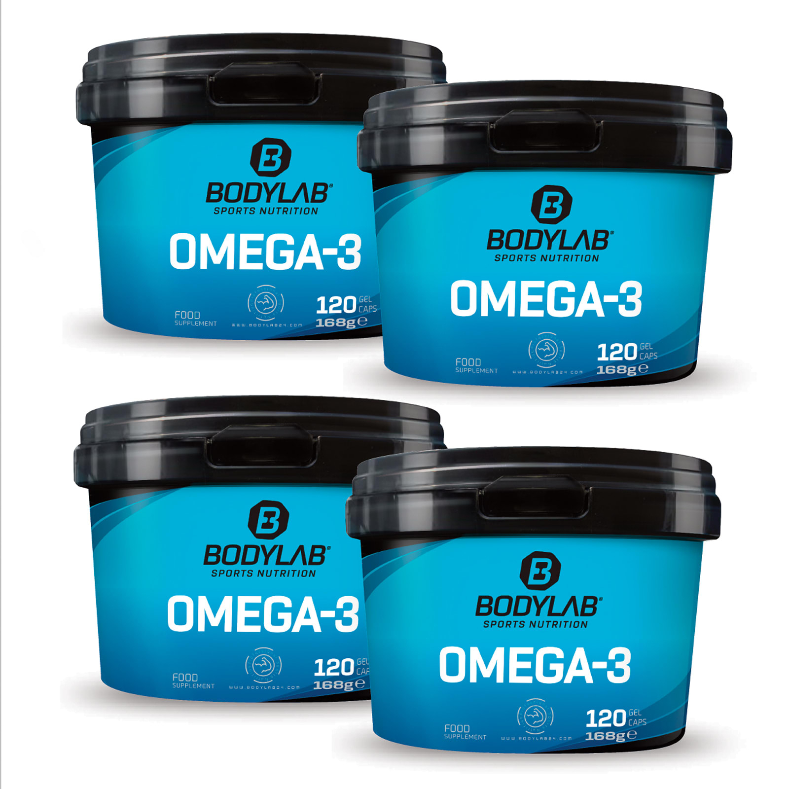 4 x Omega-3 (je 120 Kapseln)