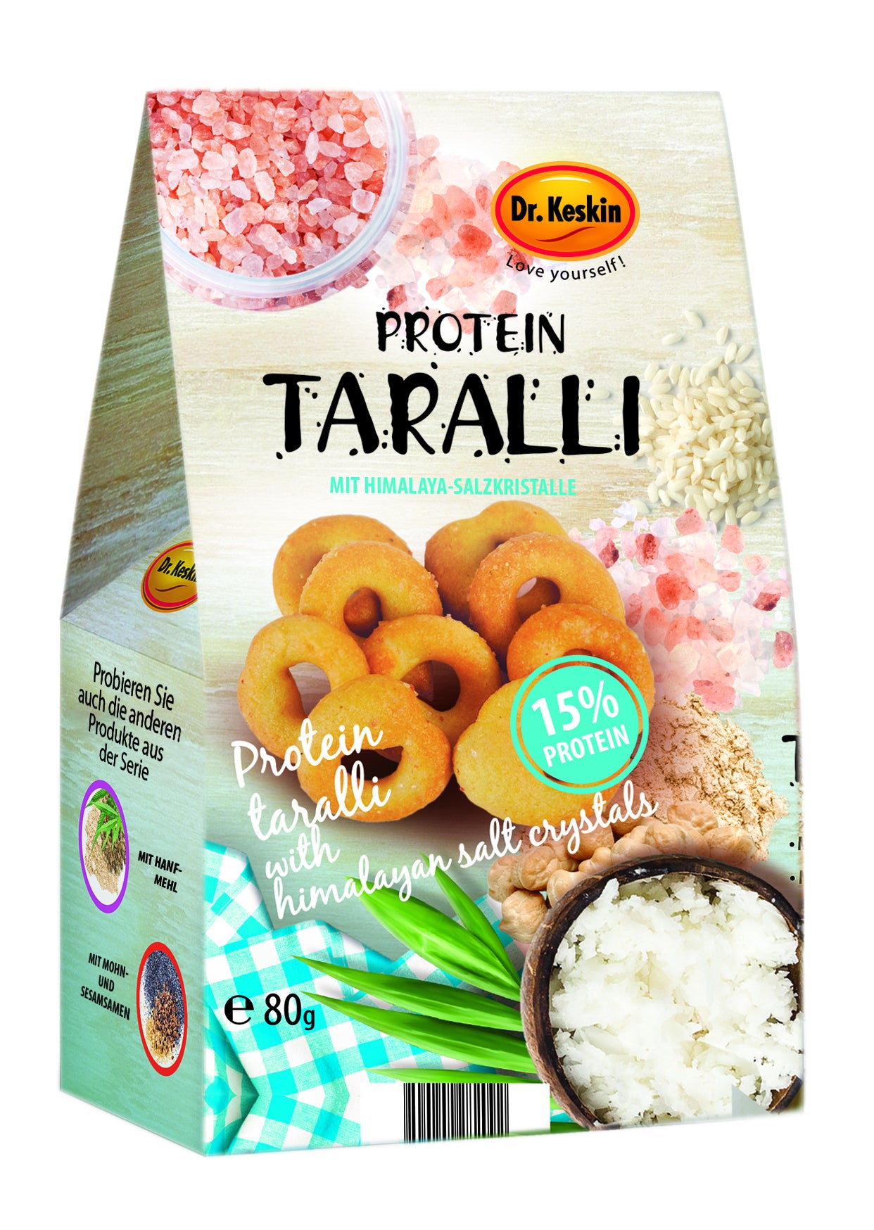 Protein Taralli mit Himalaya-Salzkristalle (80g)