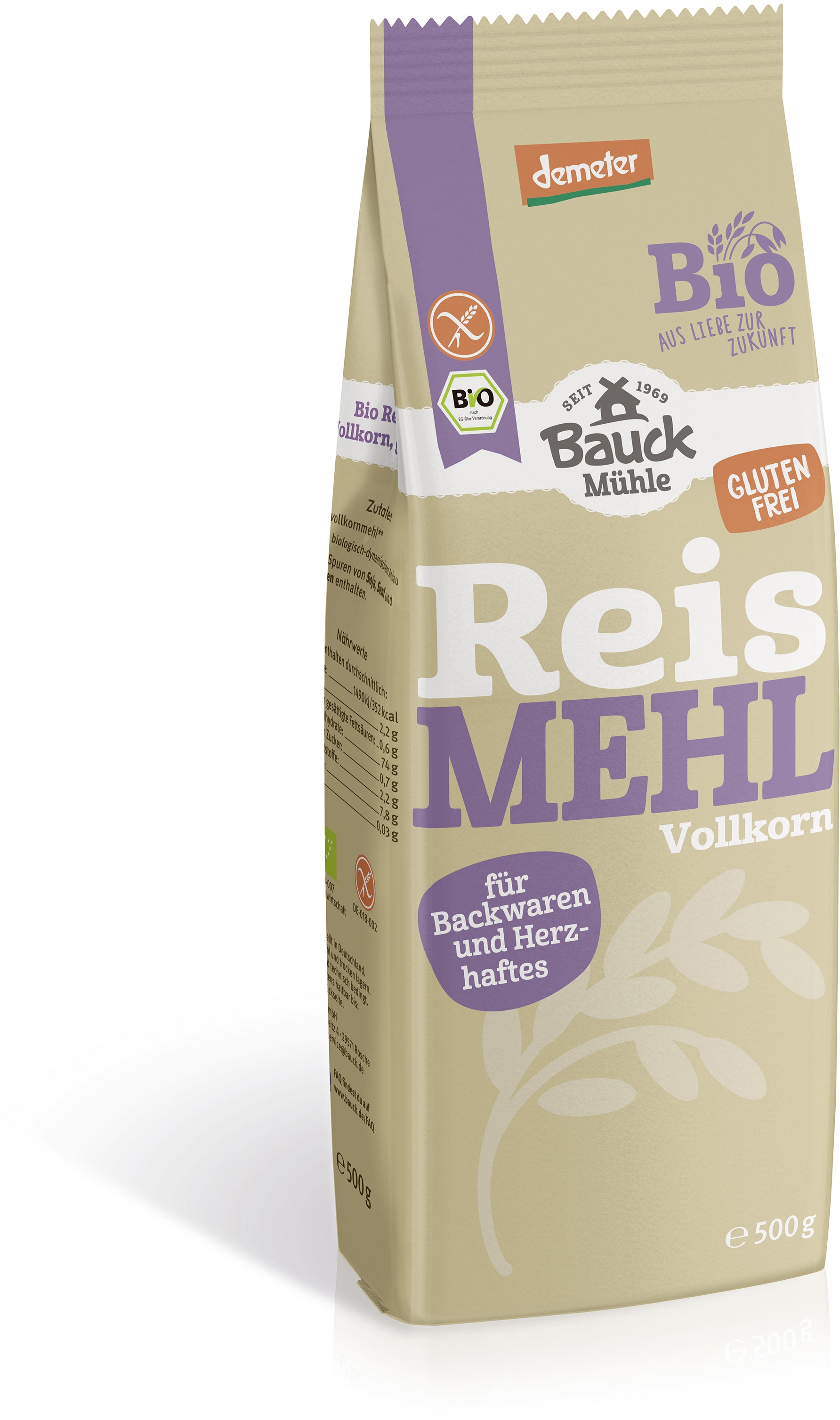 Reismehl Vollkorn demeter (500g)