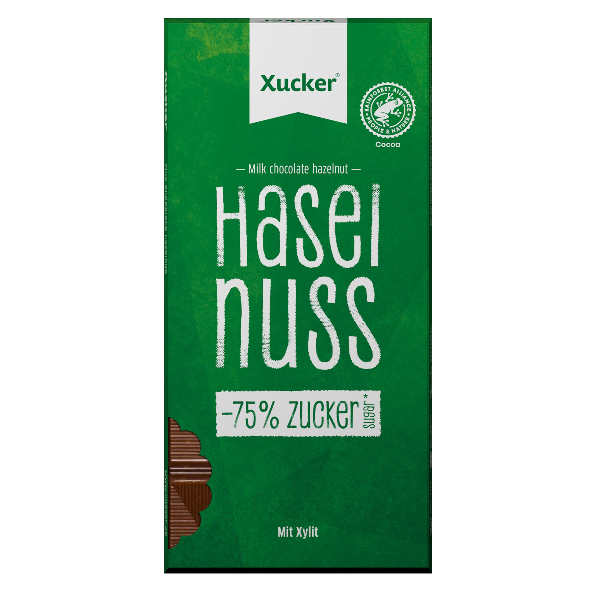 Xylit-Schokolade Vollmilch mit Haselnuss (80g)