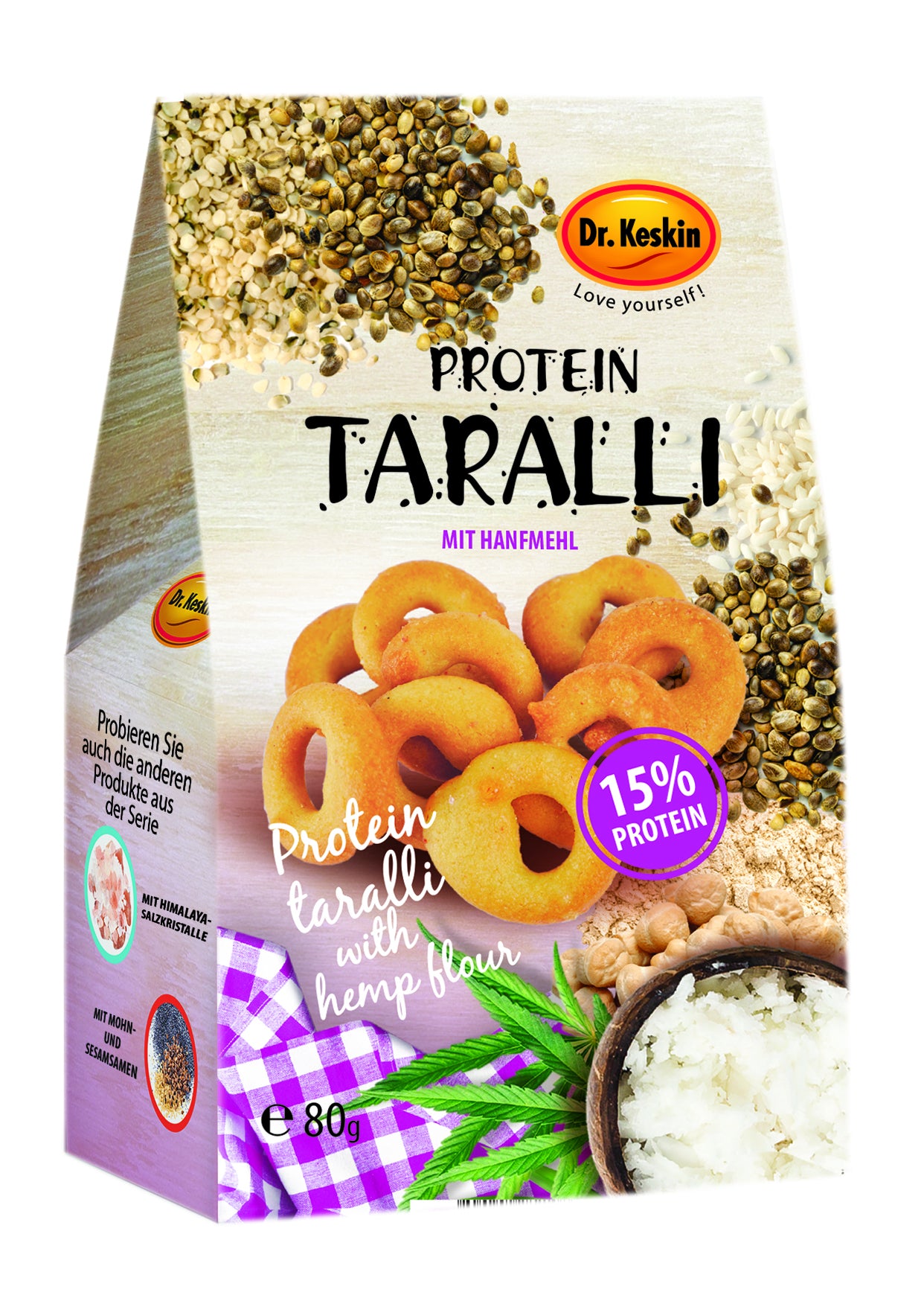 Protein Taralli mit Hanfmehl (80g)