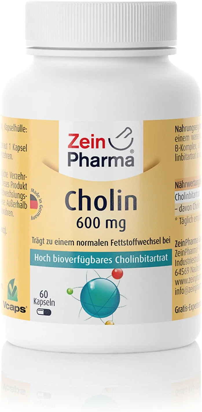 Cholin Kapseln 600mg (60 Kapseln)